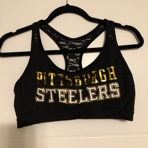 Victoria's secret steelers sports bra